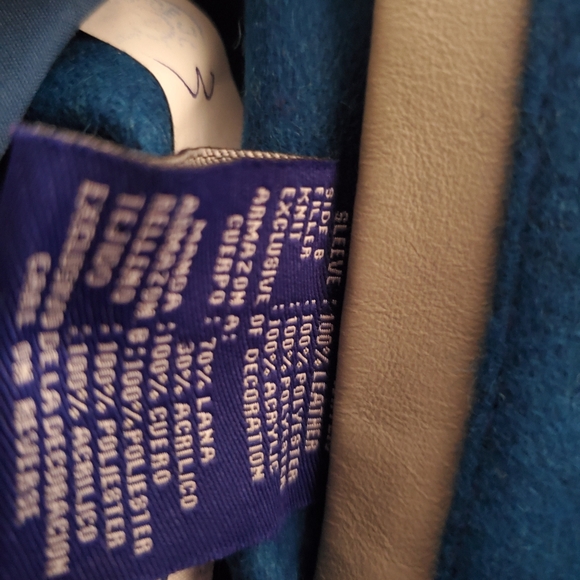 DODGERS LEATHER AND WOOL REVERSIBLE JACKET - Picture 14 of 16